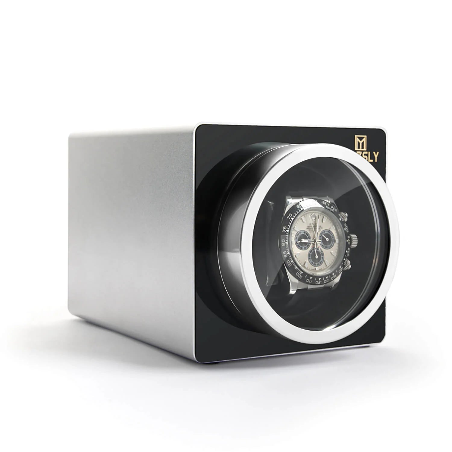 MOZSLY Single Watch Winder | Space Metal Silver