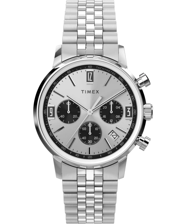 Marlin® Chronograph Tachymeter 40mm Stainless Steel Bracelet Watch | Gold-Tone