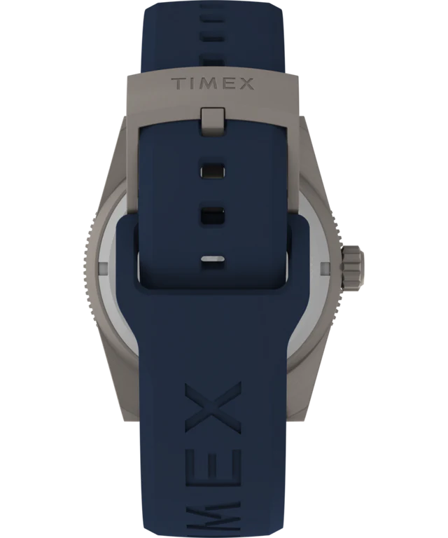 Timex® Deepwater Reef 200 GMT 41mm Synthetic Rubber Strap Watch | Blue