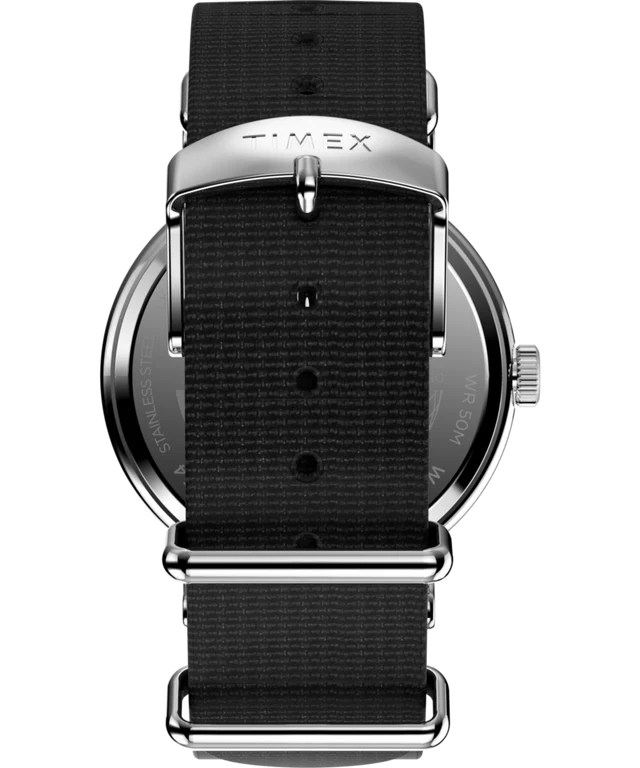 Timex® Weekender 40mm Fabric Strap Watch | Black