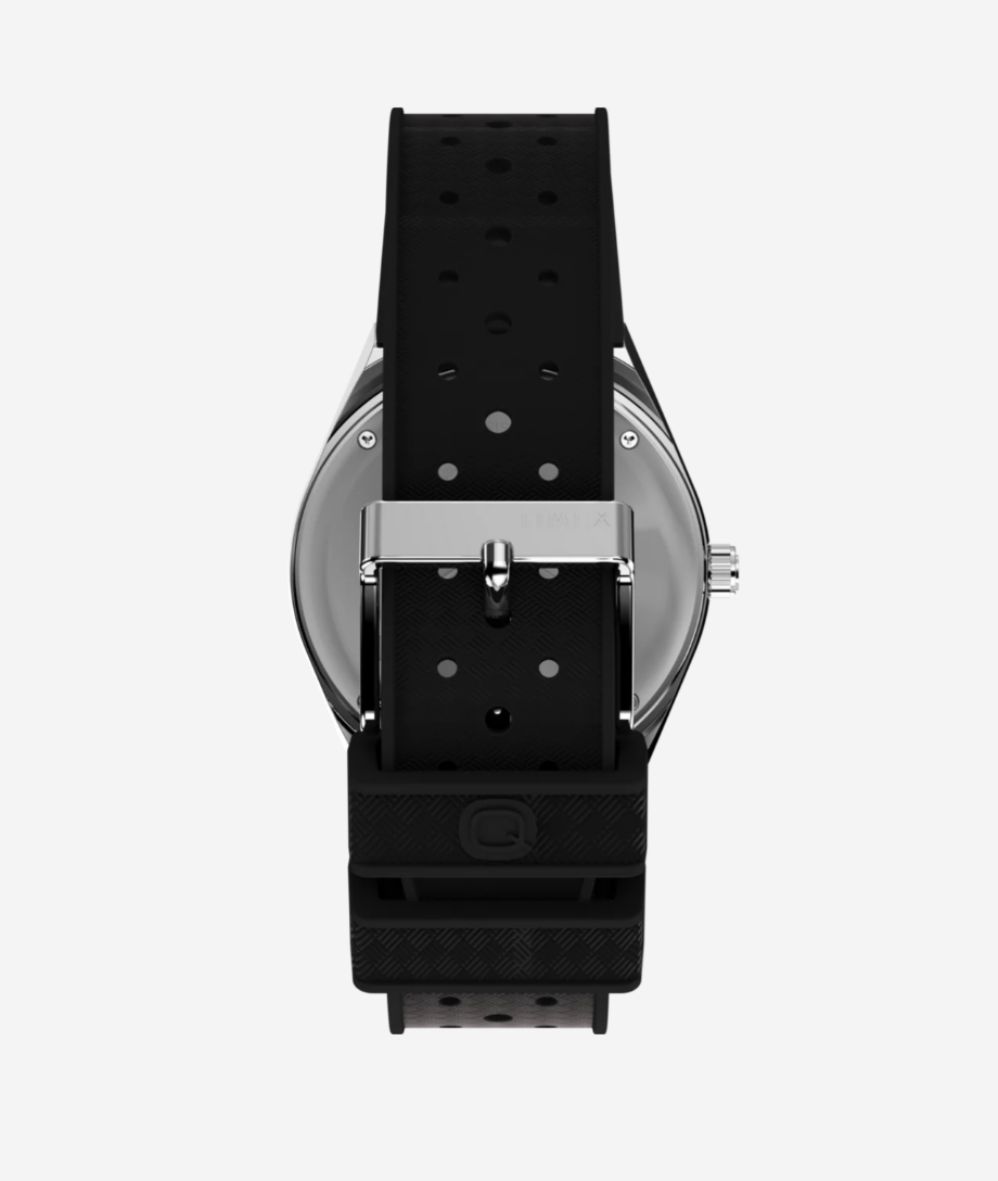 Q Timex® GMT 38mm Synthetic Rubber Strap Watch