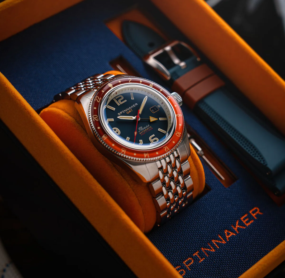 Spinnaker
Fleuss GMT Automatic Dark Cerulean Blue SP-5120-55 wait time 1-2 weeks