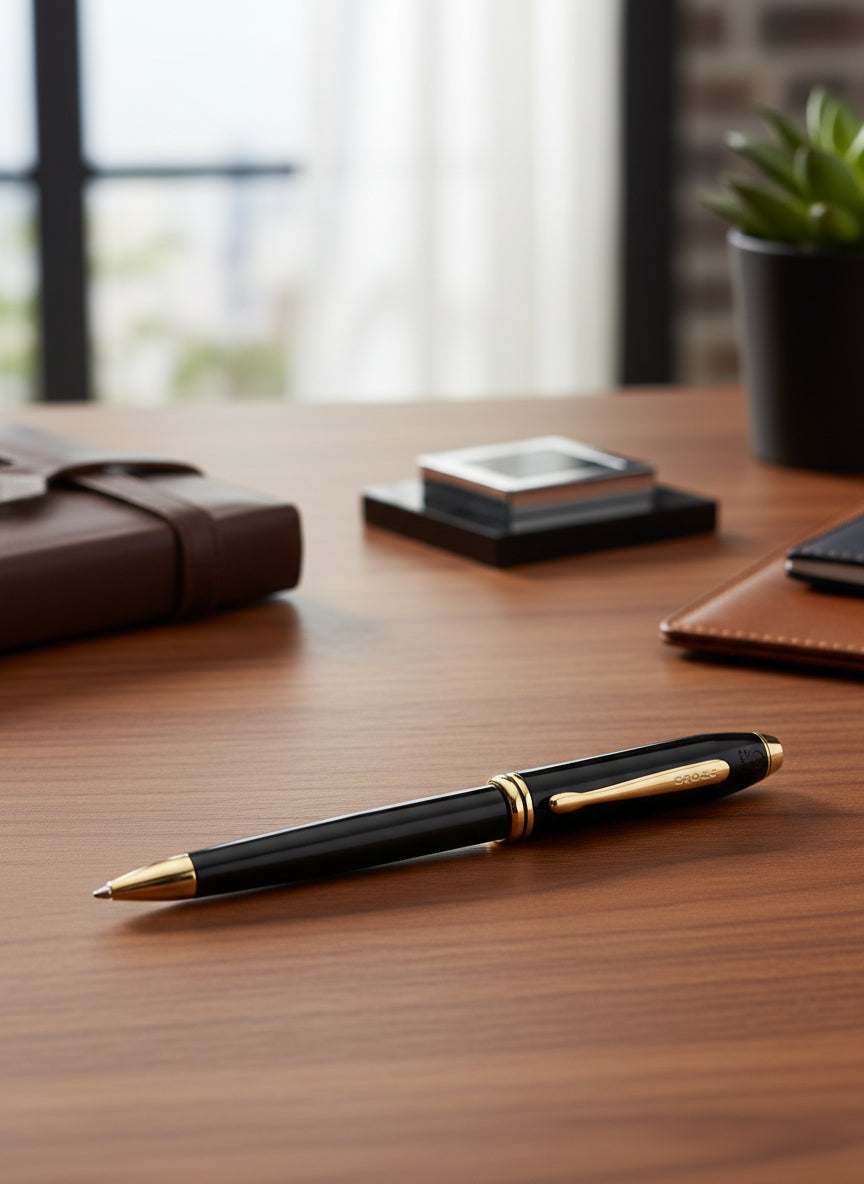 Cross® Townsend Classic Black Lacquer Ballpoint Pen