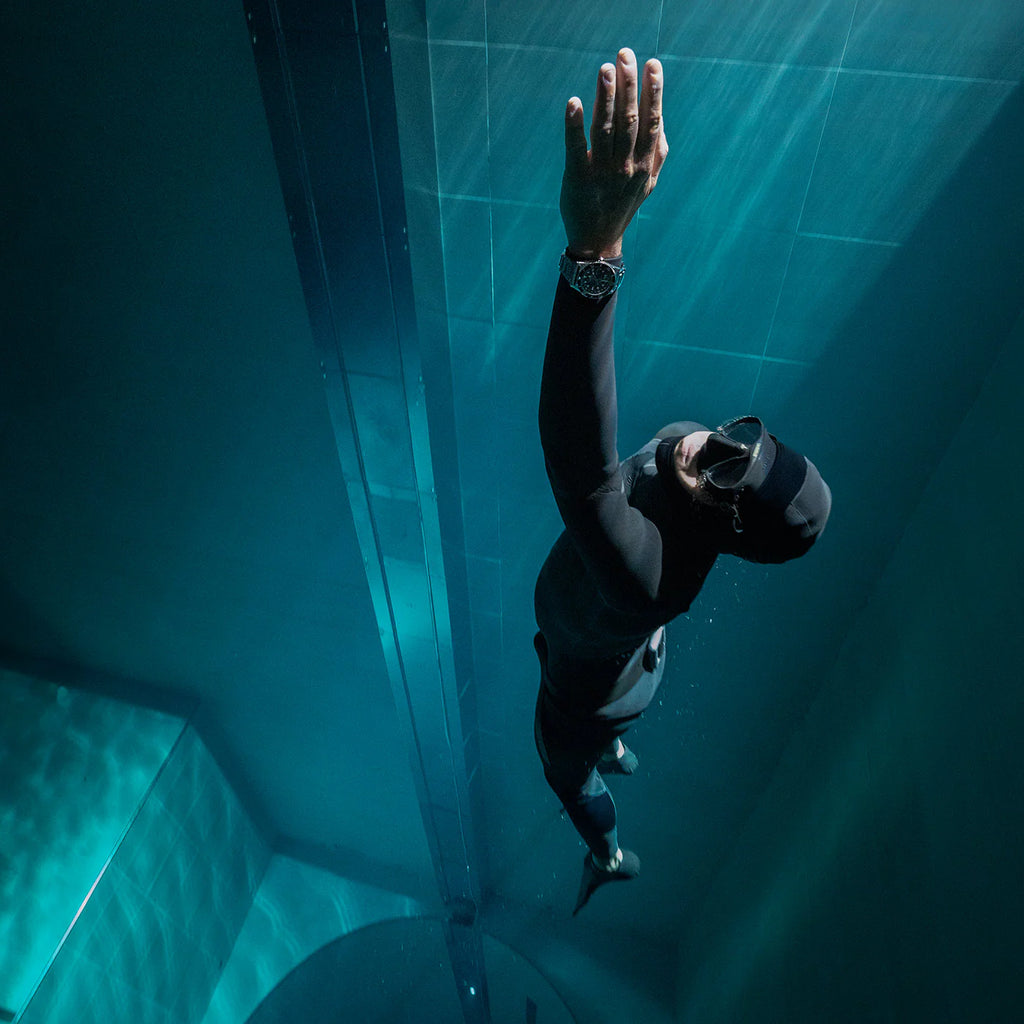 Timex® Deepwater Reef 200 GMT 41mm Synthetic Rubber Strap Watch | Blue