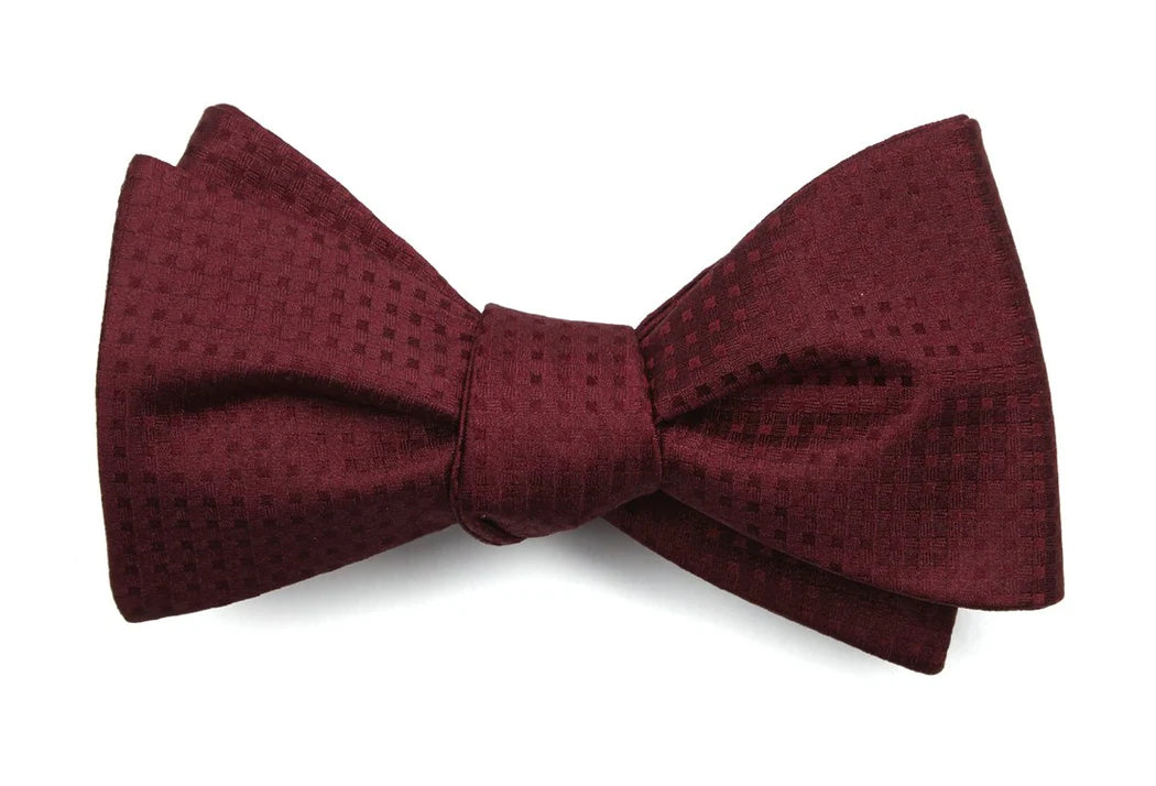 Burgundy Bow Tie
