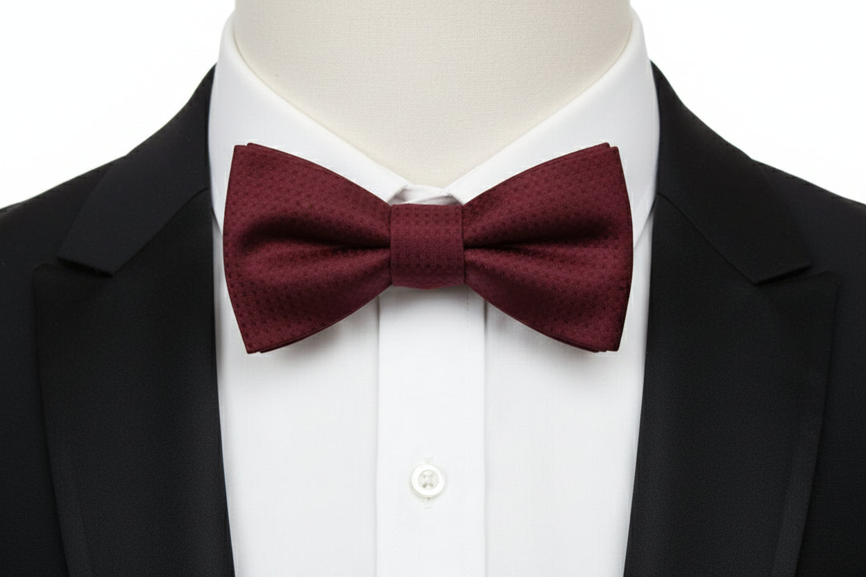 Burgundy Bow Tie