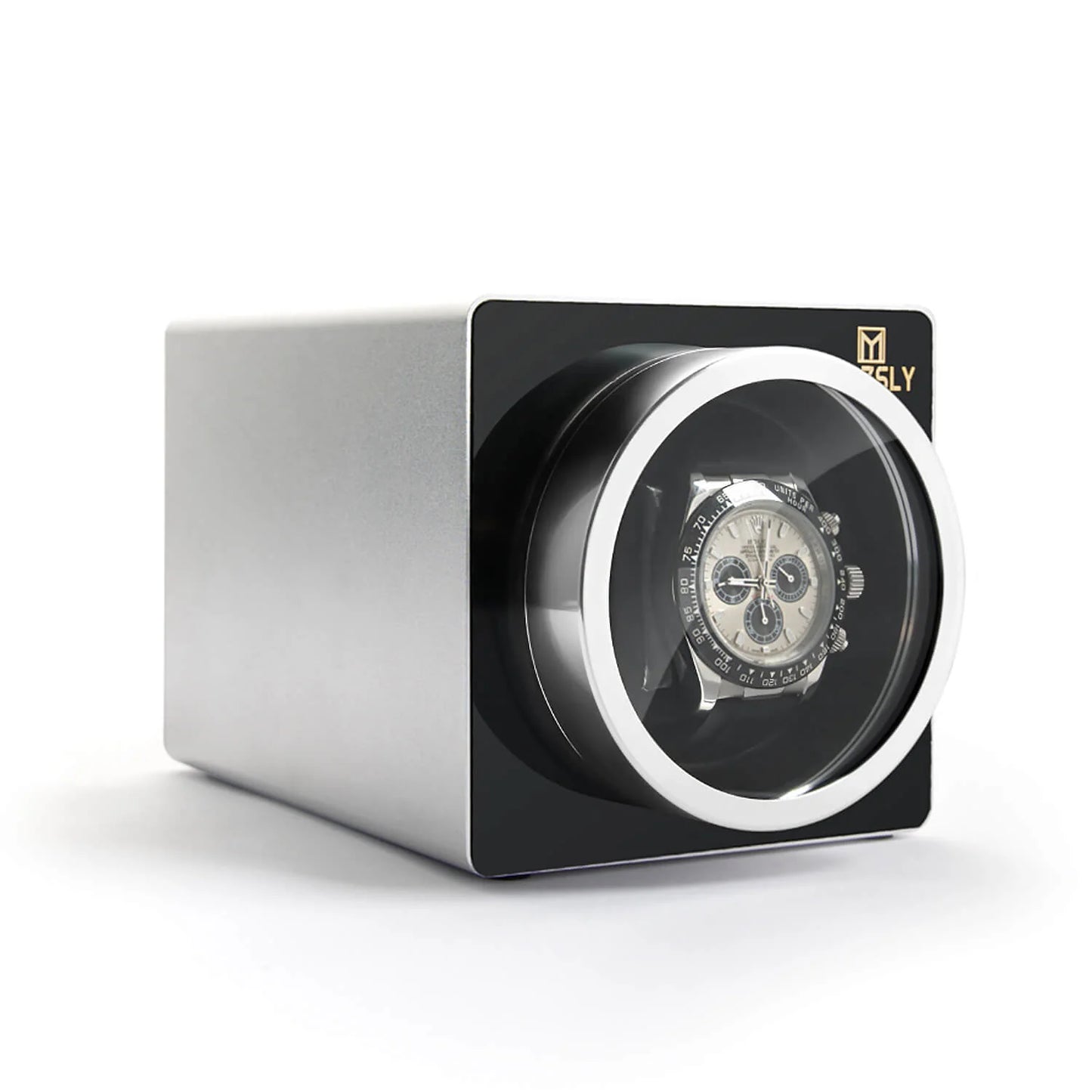 MOZSLY Single Watch Winder | Space Metal Silver