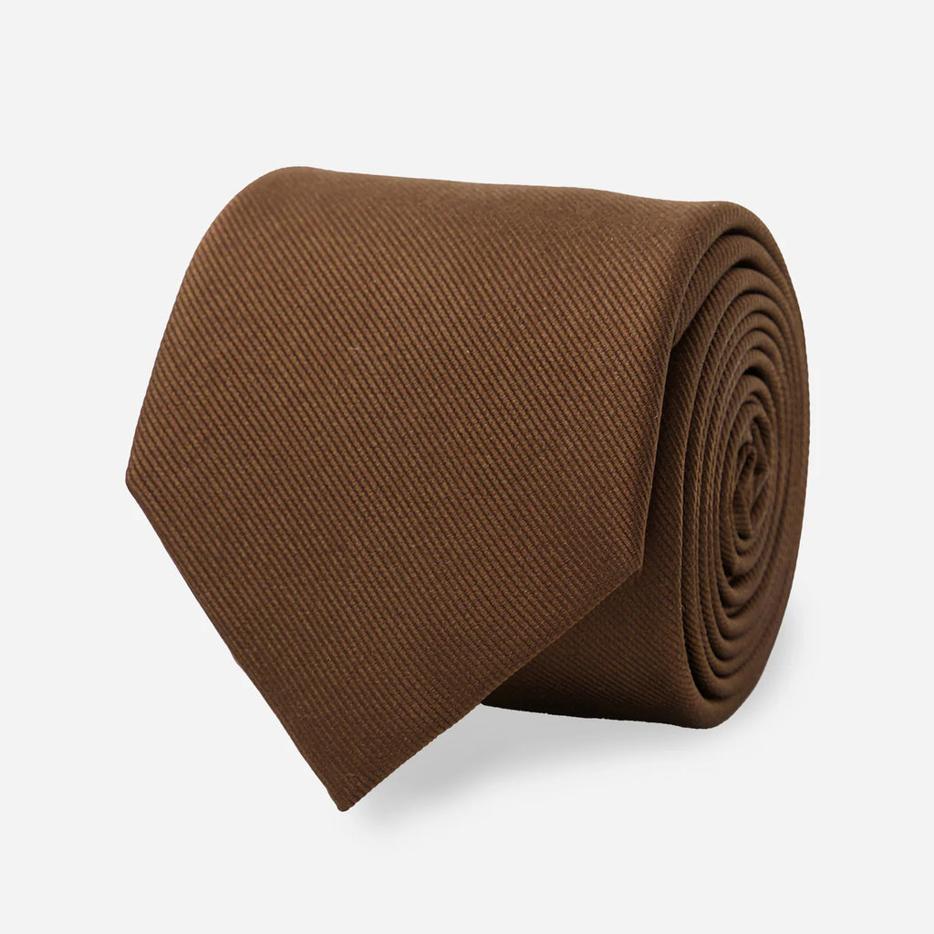 Grosgrain Solid Espresso Tie