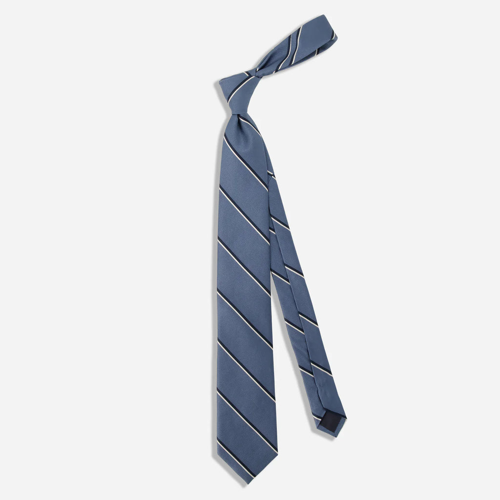 Double Stripe Pale Blue Tie