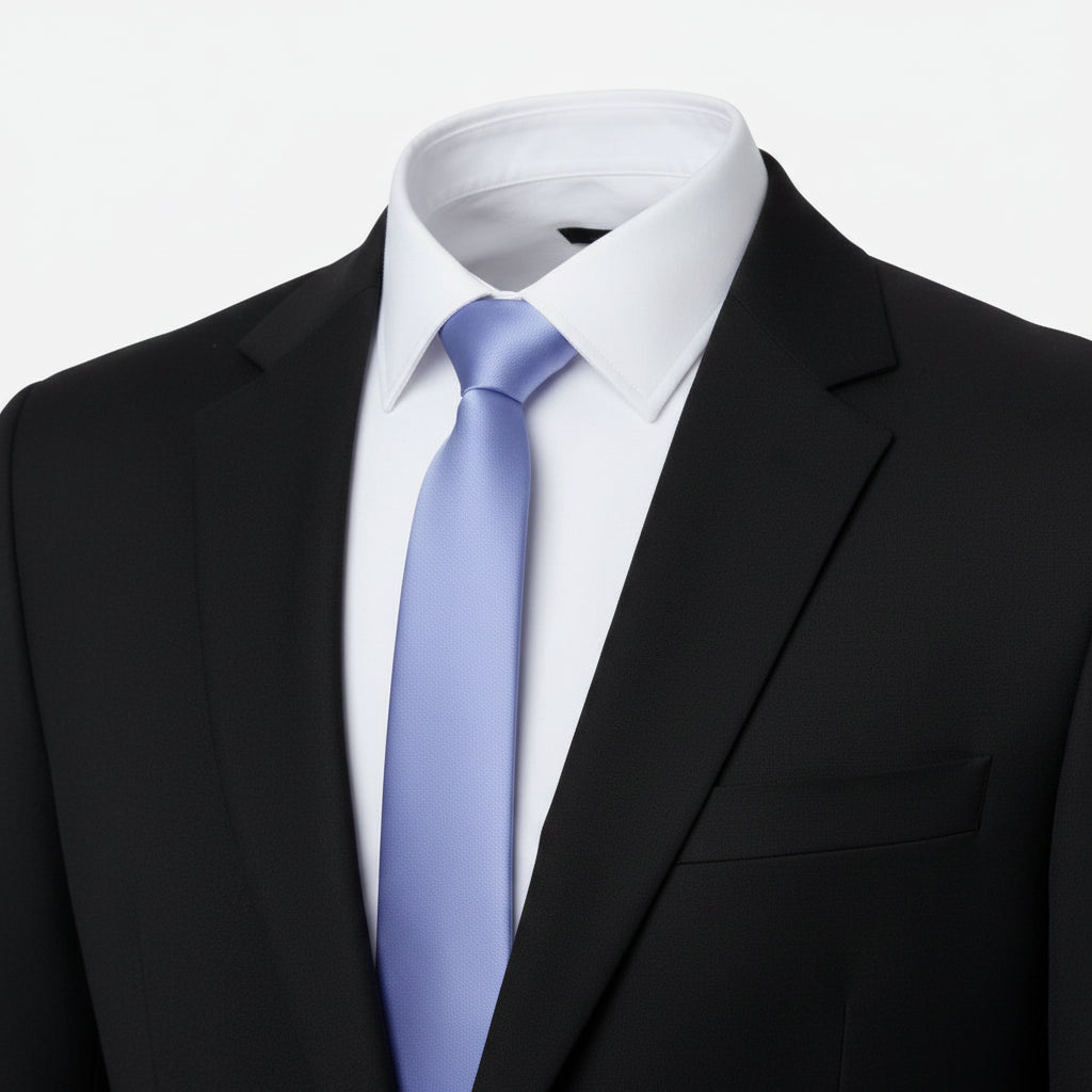 Grosgrain Solid Light Blue Tie