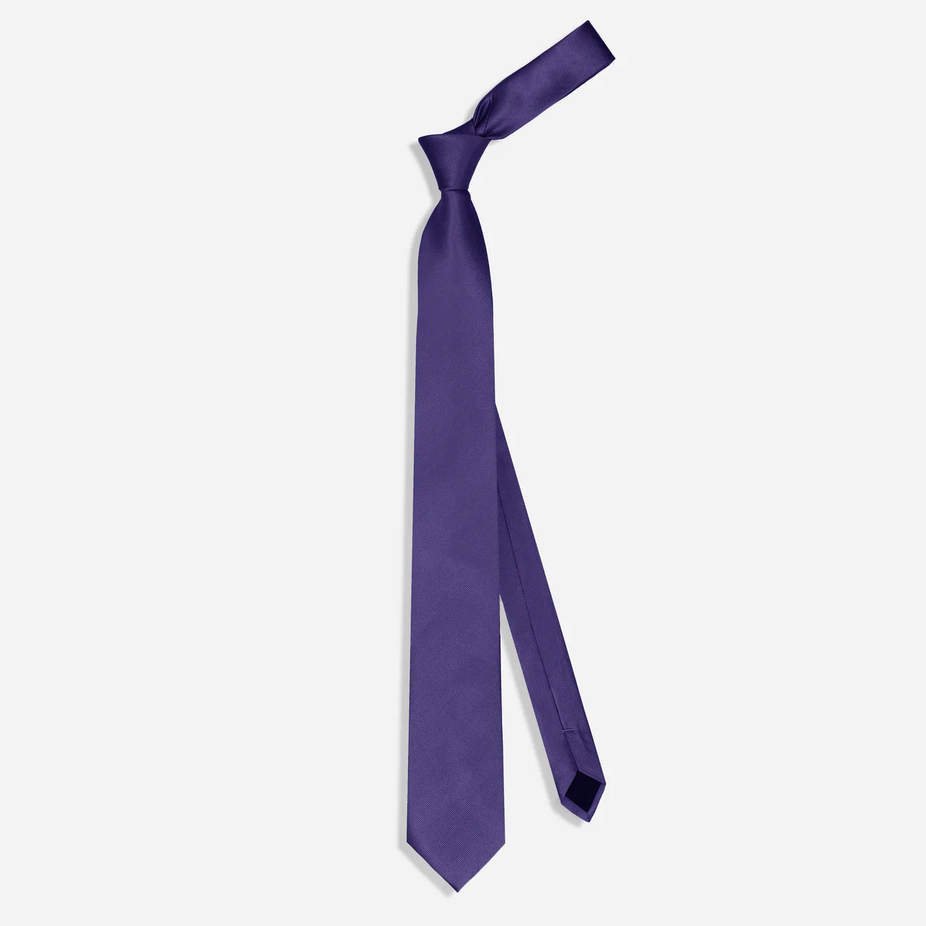 Grosgrain Solid Deep Eggplant Tie