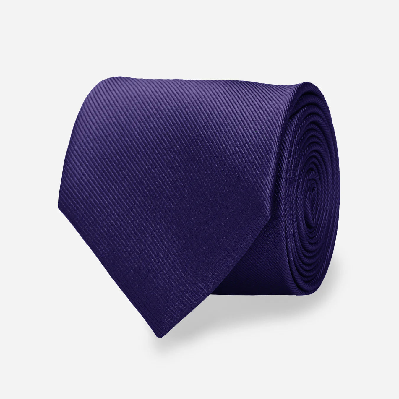 Grosgrain Solid Deep Eggplant Tie