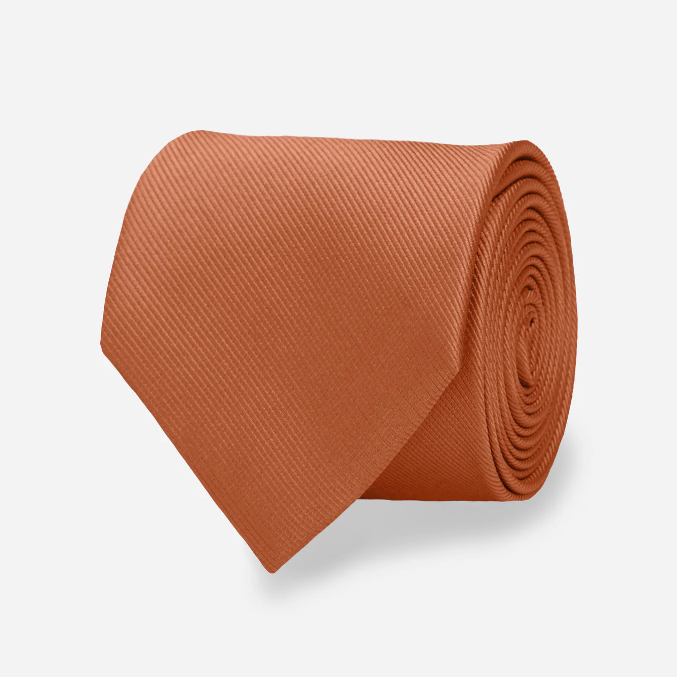 Grosgrain Solid Orange Tie