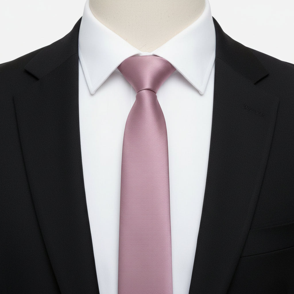 Grosgrain Solid Baby Pink Tie