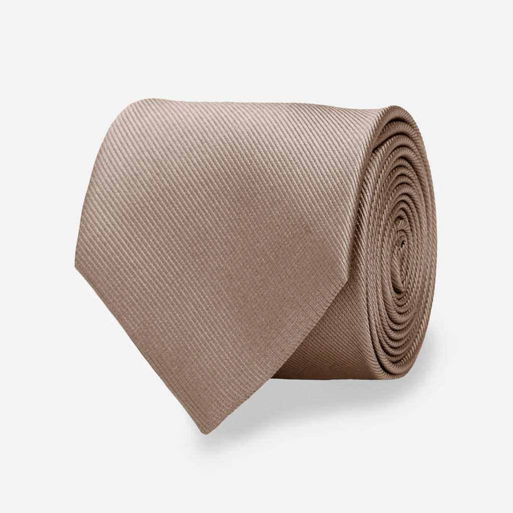 Grosgrain Solid Champagne Tie
