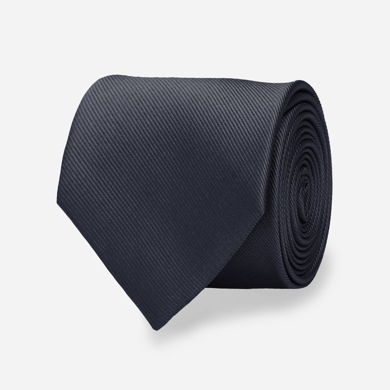 Grosgrain Solid Charcoal Tie