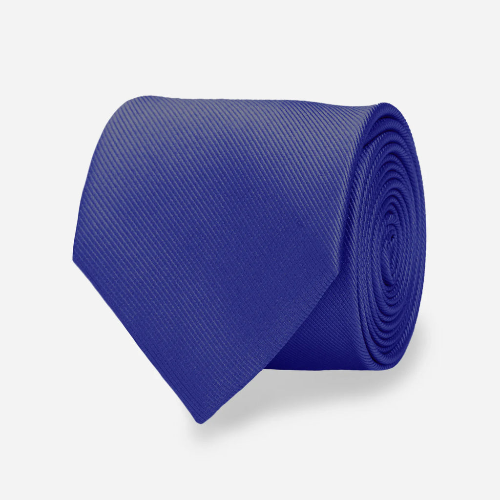 Grosgrain Solid Classic Blue Tie