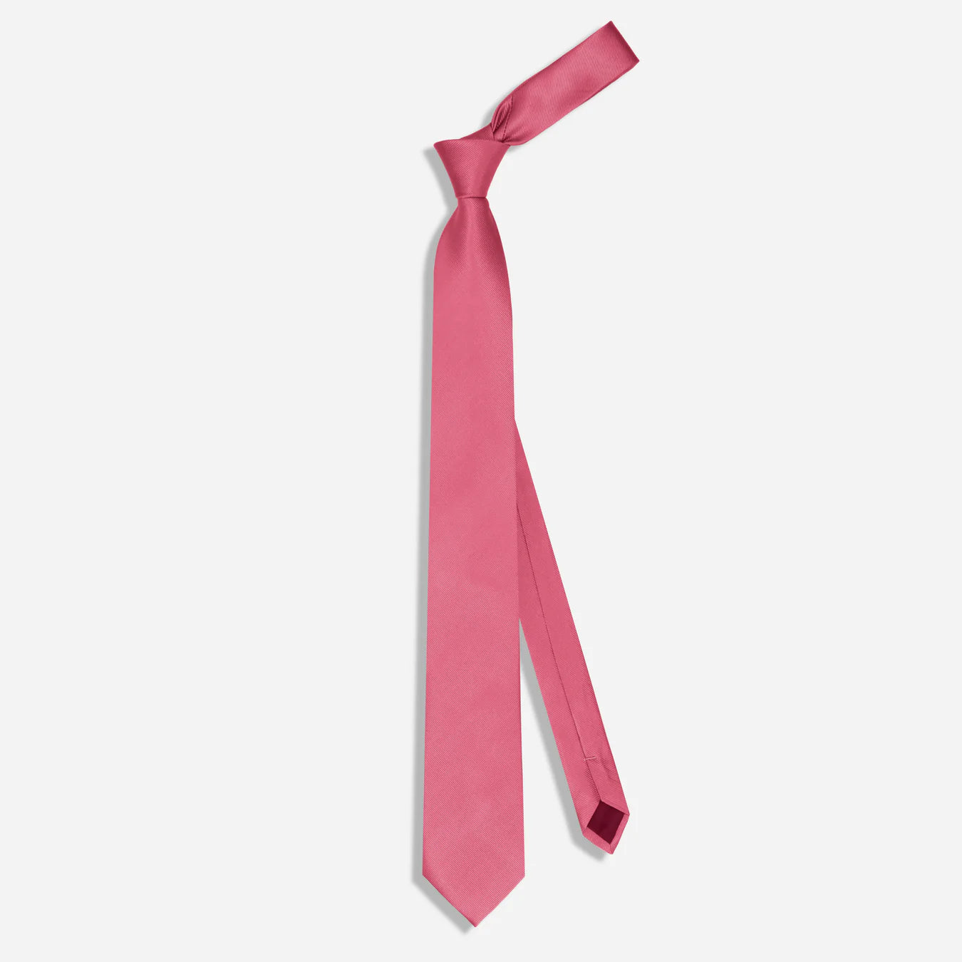 Grosgrain Solid Coral Tie
