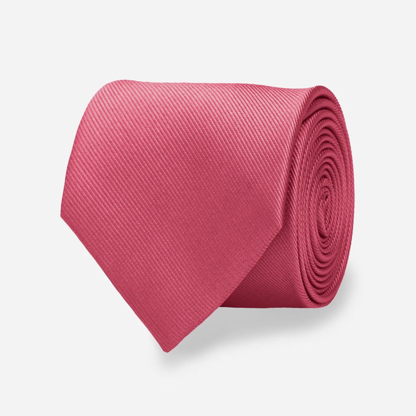 Grosgrain Solid Coral Tie