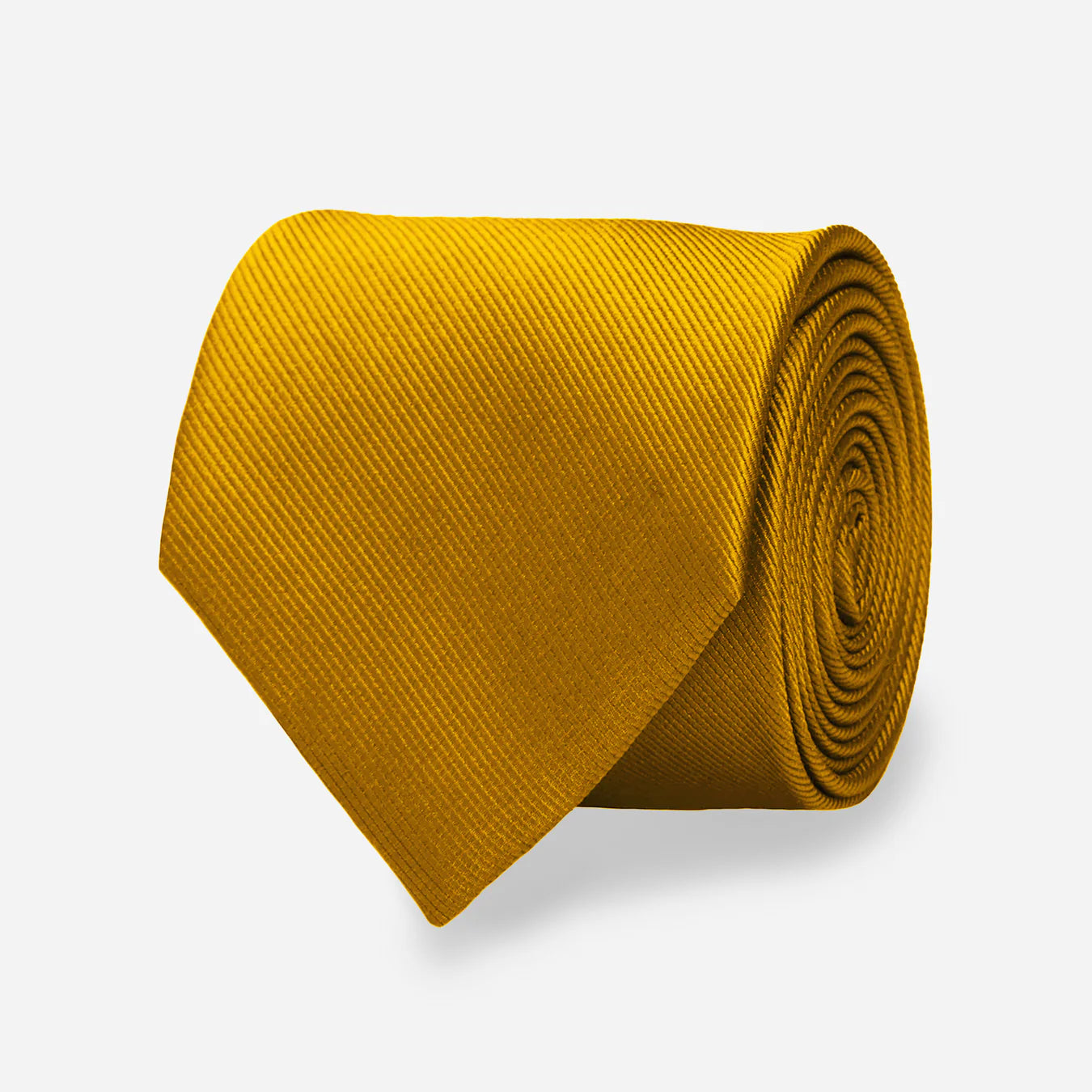 Grosgrain Solid Gold Tie