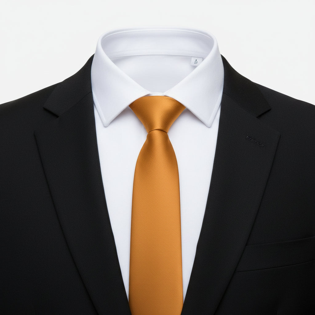 Grosgrain Solid Marigold Tie