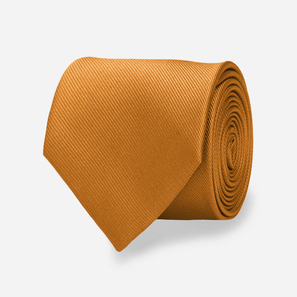 Grosgrain Solid Marigold Tie