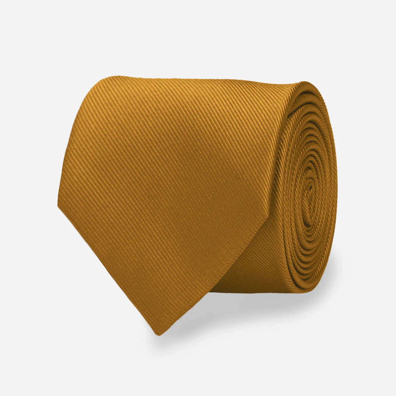 Grosgrain Solid Mustard Tie