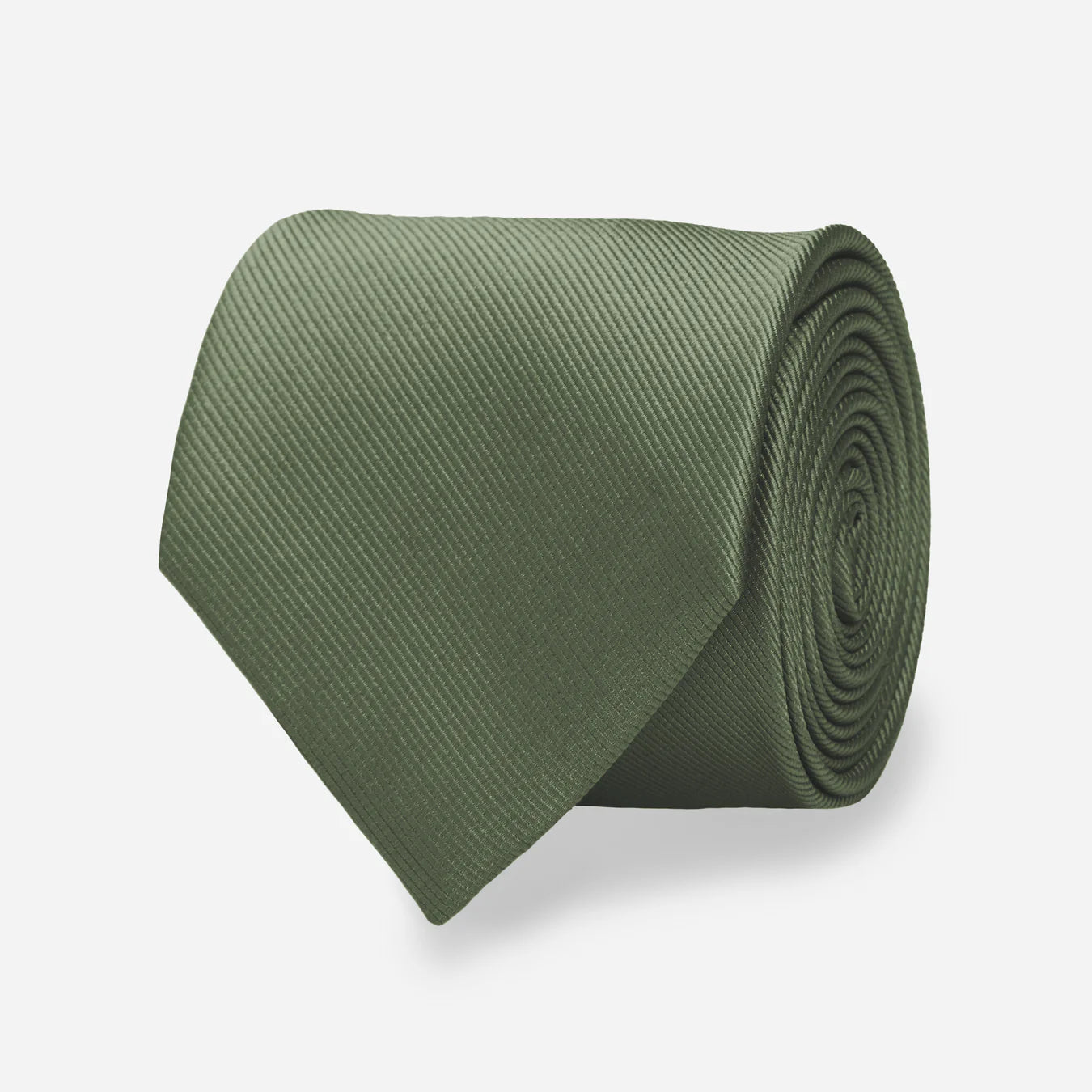 Grosgrain Solid Olive Tie