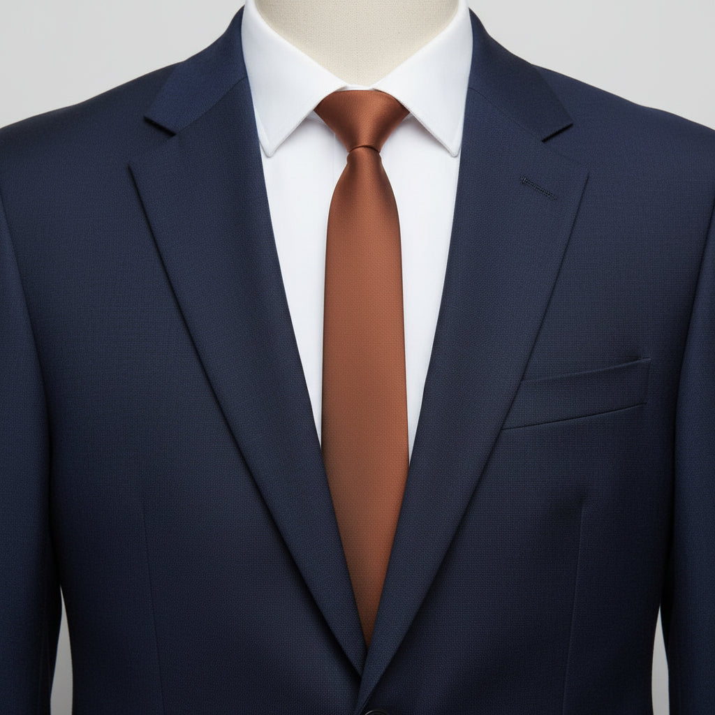 Grosgrain Solid Rust Tie