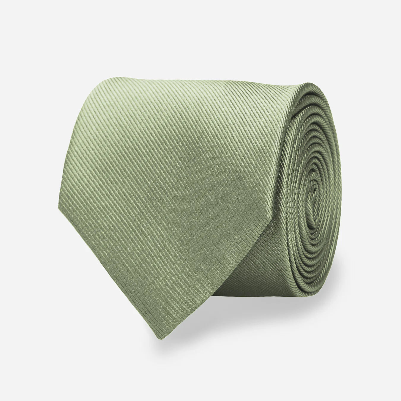 Grosgrain Solid Sage Green Tie