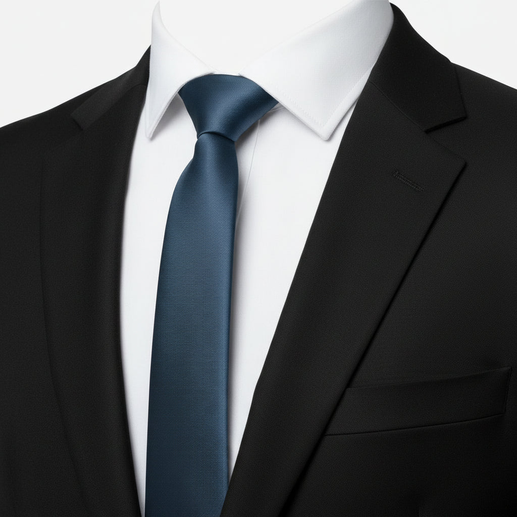 Grosgrain Solid Teal Tie