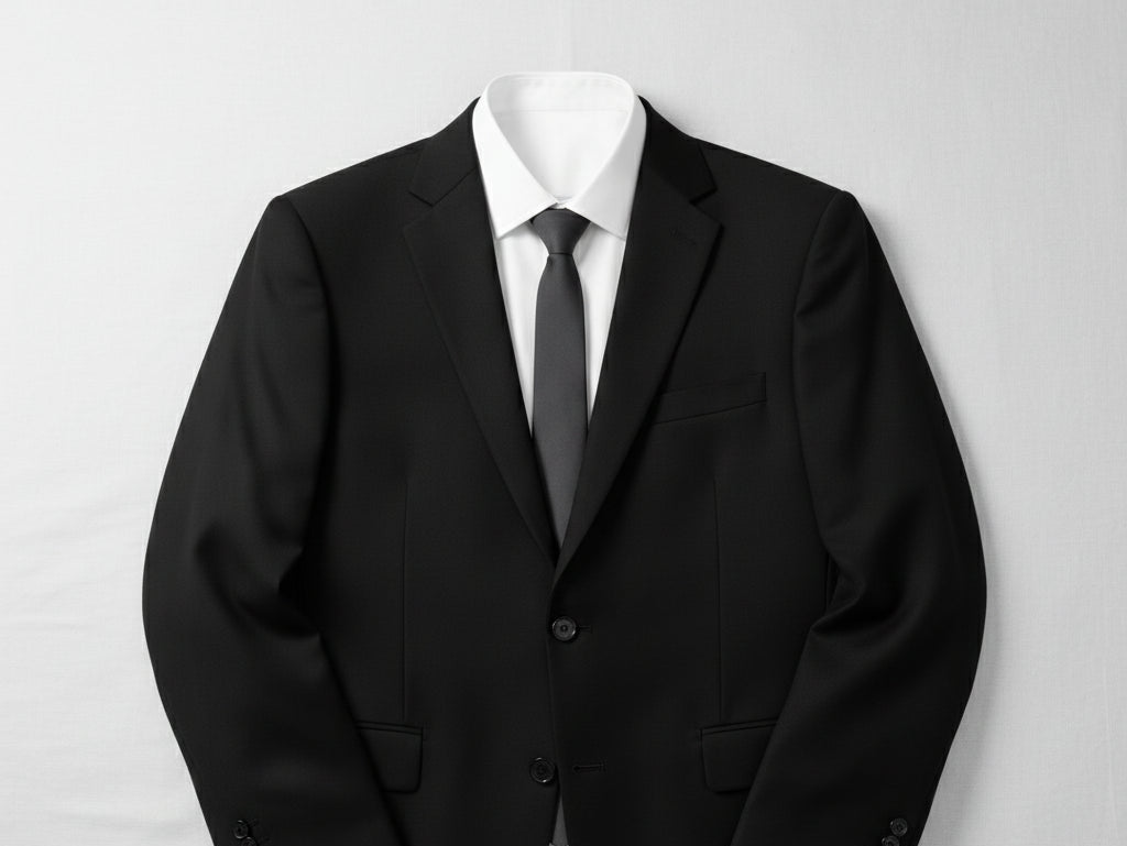 Grosgrain Solid Titanium Tie