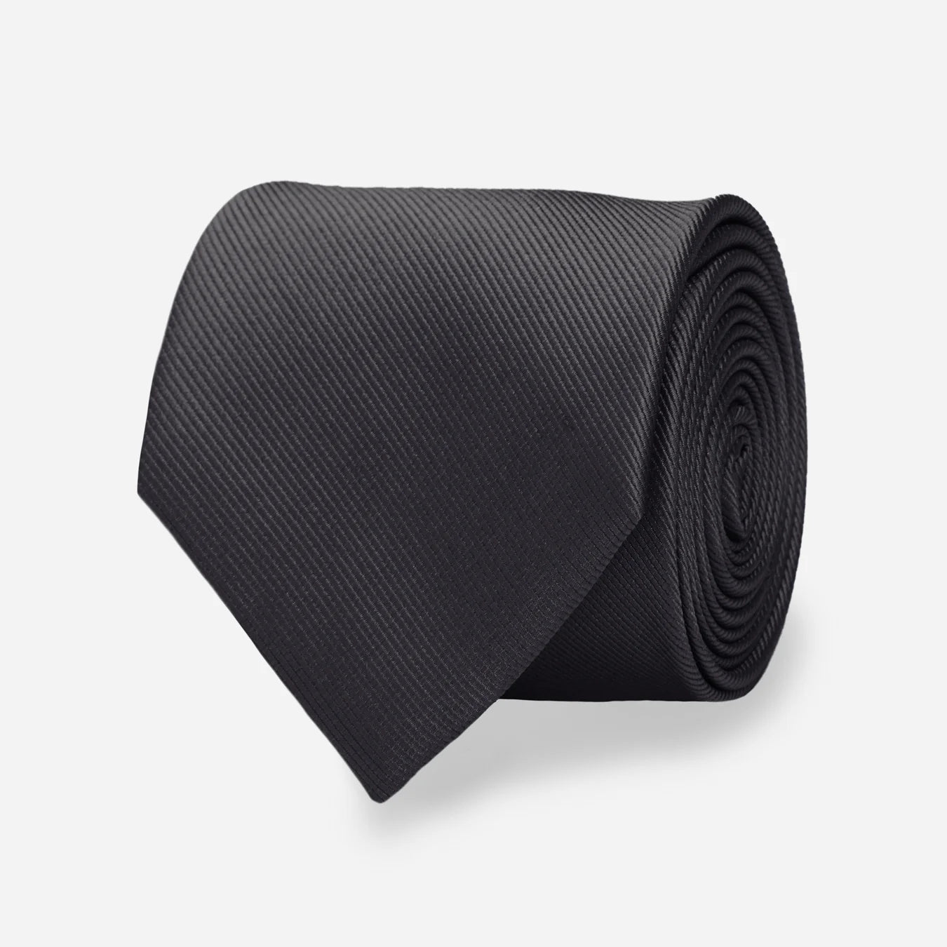 Grosgrain Solid Titanium Tie