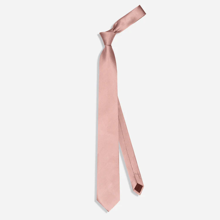Grosgrain Solid Mauve Stone Tie