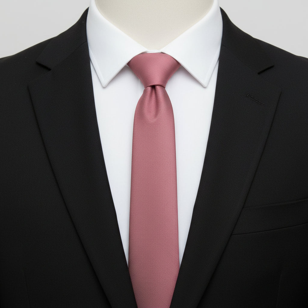 Grosgrain Solid Rosewood Tie
