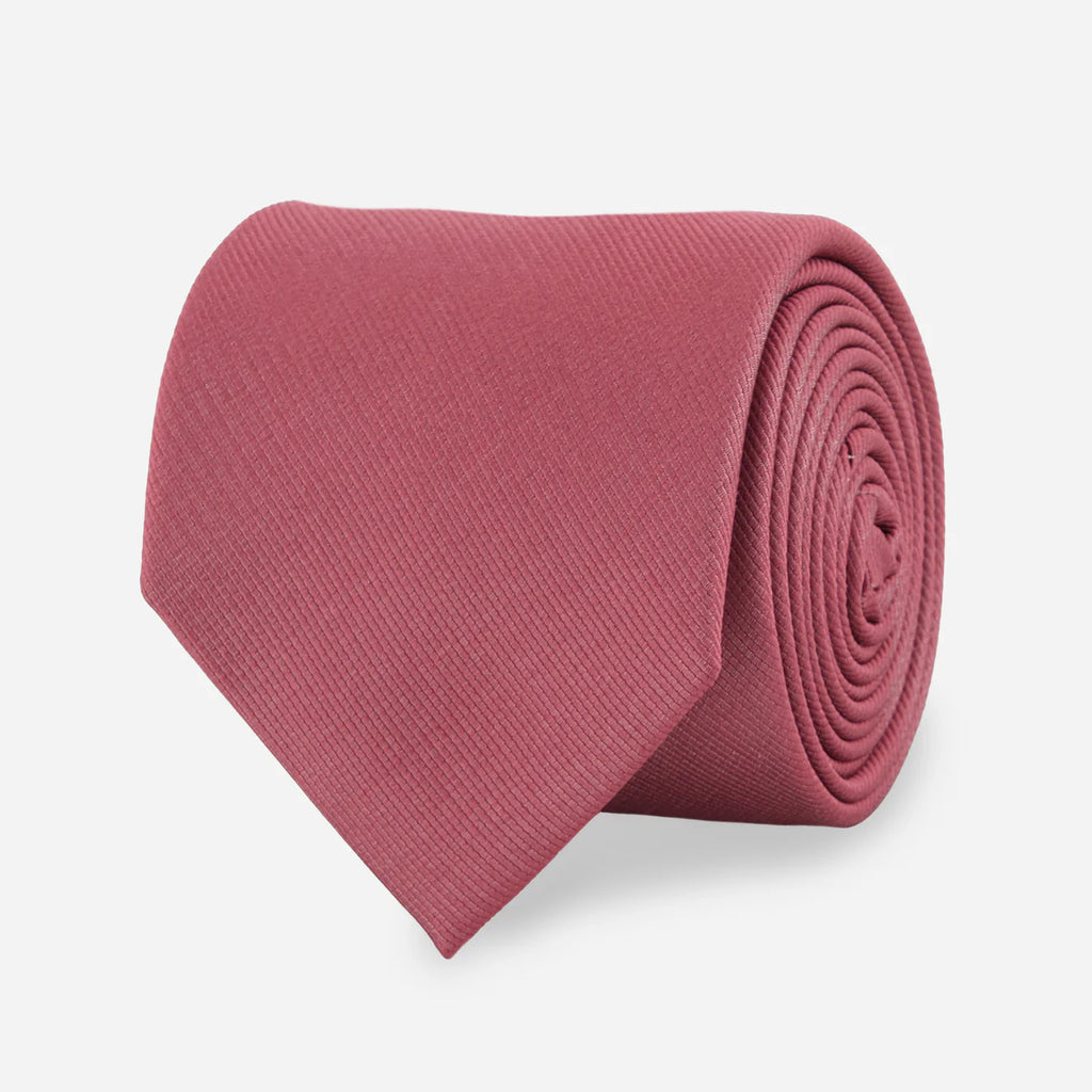 Grosgrain Solid Rosewood Tie