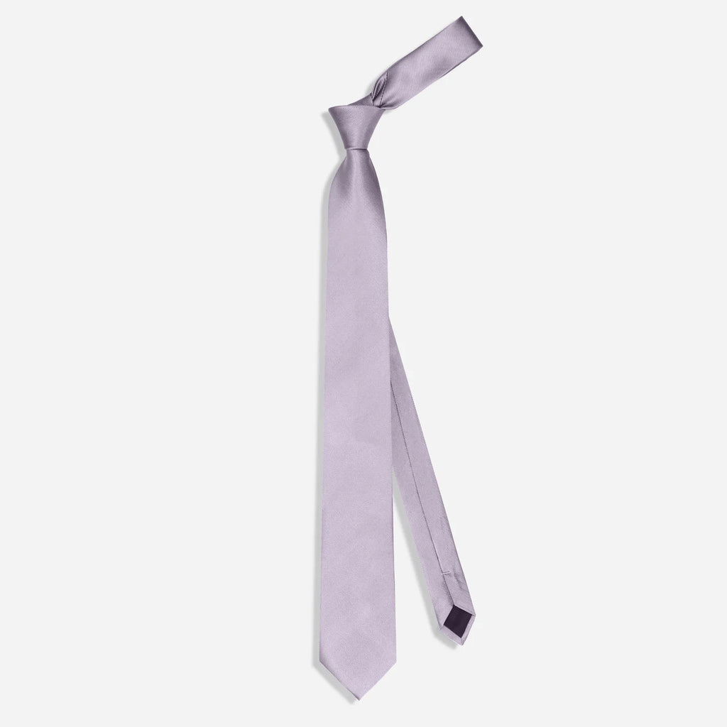 Grosgrain Solid Frosted Lilac Tie