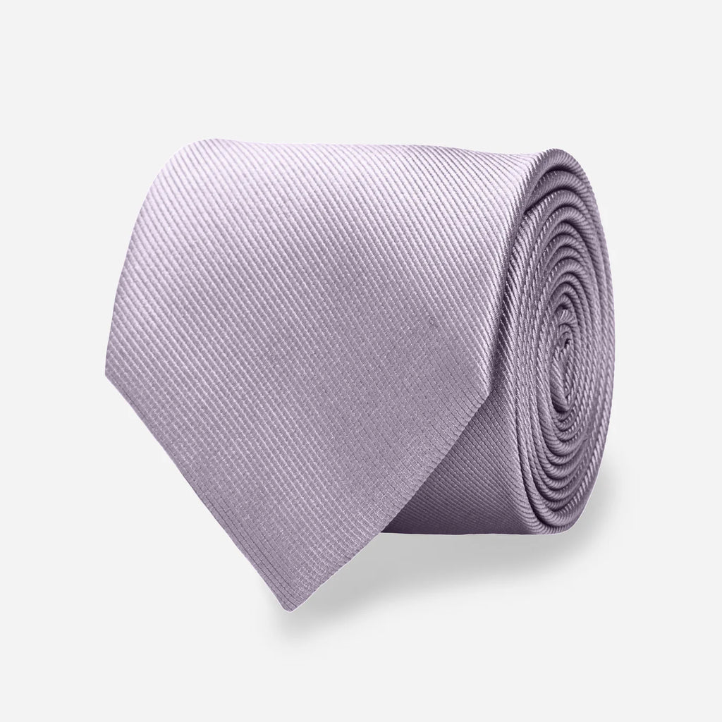 Grosgrain Solid Frosted Lilac Tie