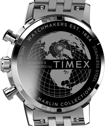 Marlin® Chronograph Tachymeter 40mm Stainless Steel Bracelet Watch | Gold-Tone