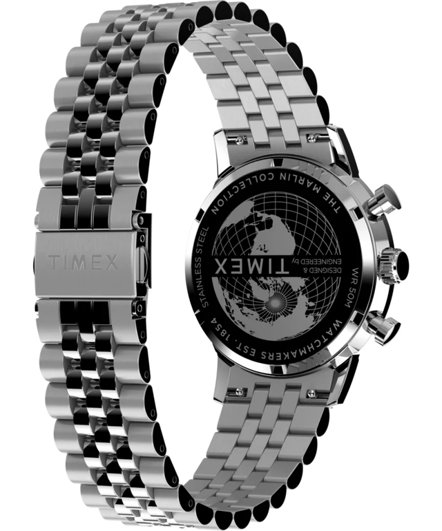Marlin® Chronograph Tachymeter 40mm Stainless Steel Bracelet Watch | Gold-Tone