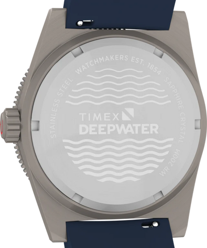 Deepwater Reef 200 GMT 41mm Synthetic Rubber Strap Watch | Blue