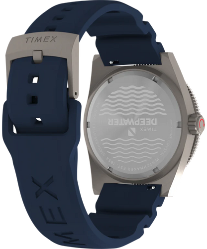 Deepwater Reef 200 GMT 41mm Synthetic Rubber Strap Watch | Blue