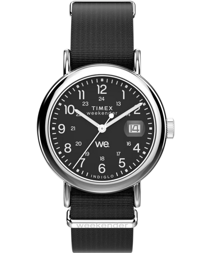 Weekender 37mm Fabric Strap Watch | Black