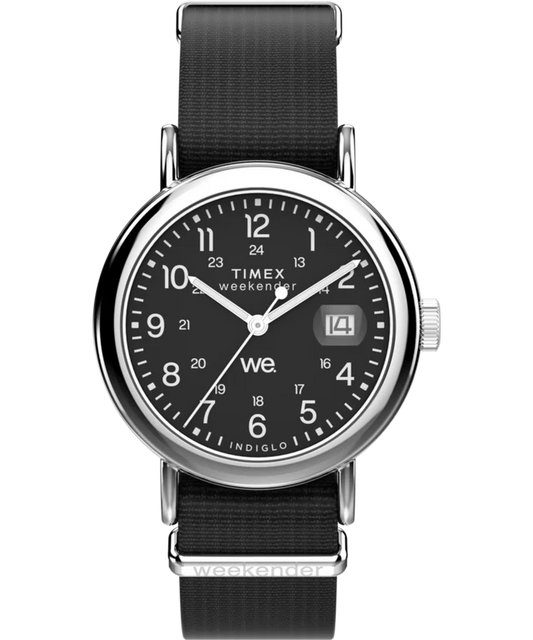 Weekender 37mm Fabric Strap Watch | Black