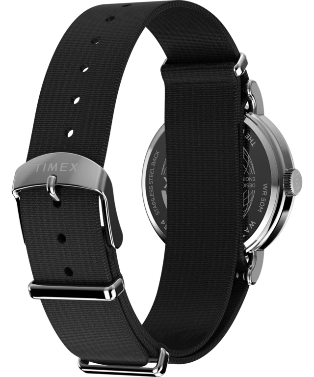Timex® Weekender 37mm Fabric Strap Watch | Black