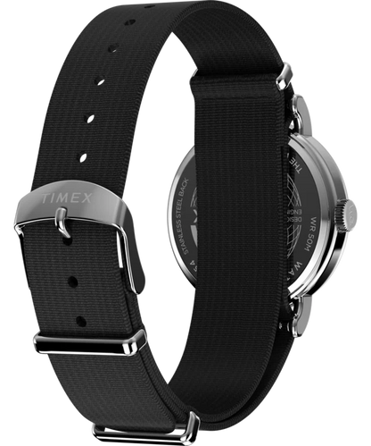 Weekender 37mm Fabric Strap Watch | Black