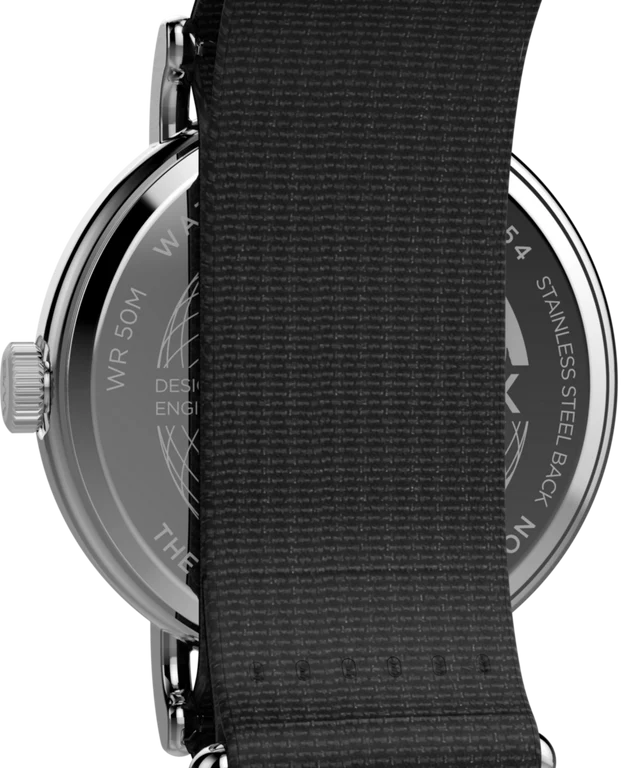 Timex® Weekender 40mm Fabric Strap Watch | Black
