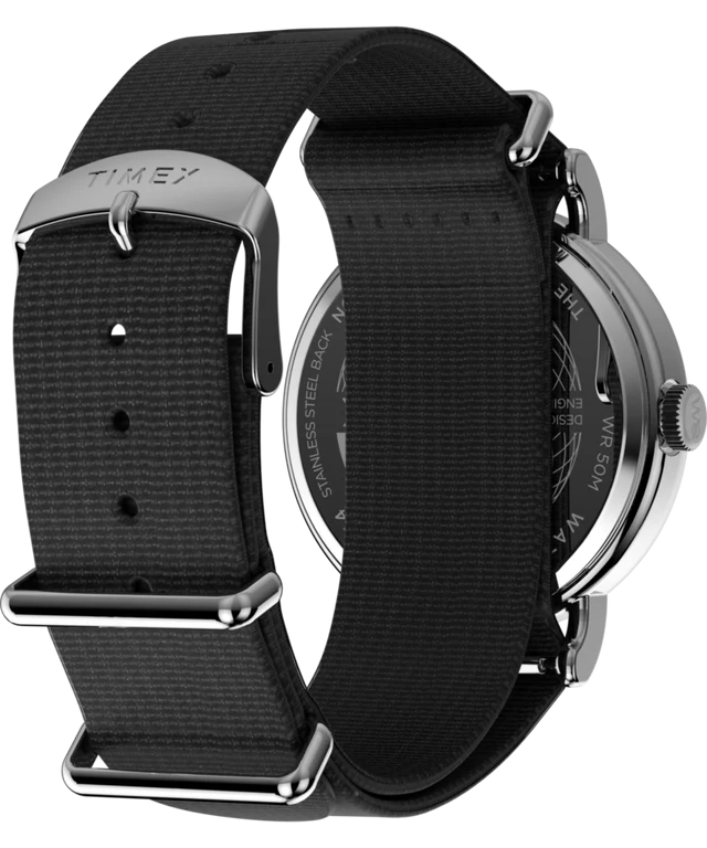 Timex® Weekender 40mm Fabric Strap Watch | Black