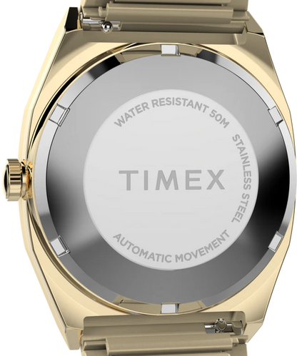 Timex® Automatic 1983 E Line 34mm Gold Tone Expansion Band Watch | In stock ready to ship
