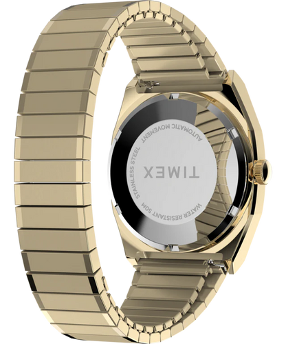 Timex® Automatic 1983 E Line 34mm Gold Tone Expansion Band Watch | In stock ready to ship